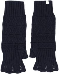 Antipast - Gebreide Handschoenen Marine - Lyst