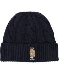 Polo Ralph Lauren - Polo Bear Cable Wool-Blend Beanie - Lyst