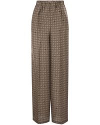 Max Mara - Silk Trousers - Lyst