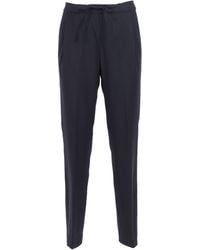 Fabiana Filippi - Bistretch Wool Pleated Jogging Trousers With Filo Diamante - Lyst