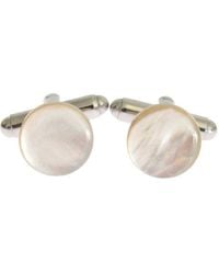 Dolce & Gabbana Silver Brass Round Cufflinks - Metallic