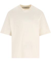 Golden Goose - Relaxed Fit T-Shirt Cotton Jersey Logo Patch - Lyst