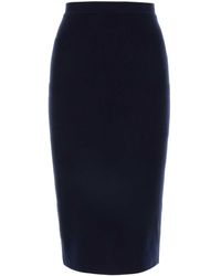 Bottega Veneta - Midnight Cashmere Blend Skirt - Lyst