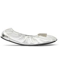 MM6 by Maison Margiela - Ballet Flats With Charm Details - Lyst