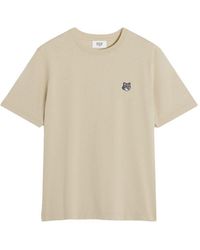 Maison Kitsuné - T-Shirt Met Vossenkop - Lyst