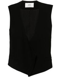 Ami Paris - Wool Sleeveless Jacket - Lyst