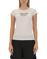 Tom Ford - T-Shirt Met Logoprint - Lyst