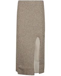 Circus Hotel - Viscose Midi Skirt - Lyst