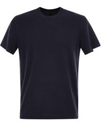 Fedeli - Stretch Linen Short-Sleeved T-Shirt - Lyst