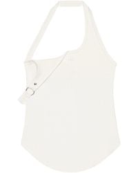 Courreges - Undressed 90's Rib Buckle Tank Top - Lyst