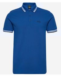 BOSS - Cotton Piqué Polo Shirt With Logo - Lyst