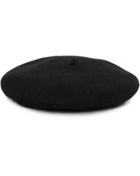 Emporio Armani - Logo Wool Basque Hat - Lyst
