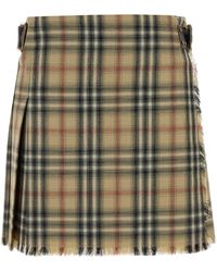 Burberry - Skirts - Lyst