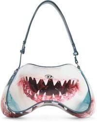 DIESEL - Play Shark-Mouth Shoulder Bag - Lyst