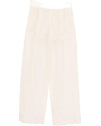 Ermanno Scervino - Bestickte Hose mit weitem Bein - Lyst