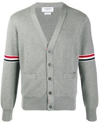 Thom Browne - Milano Stitch Stripe Armband Cardigan - Lyst