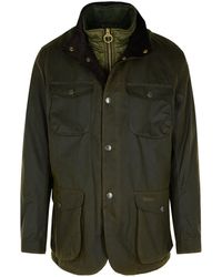 Barbour - Ogston Groen Katoenen Jas - Lyst