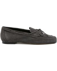 Aeyde - Jasper Cow Suede Leather Charcoal - Lyst