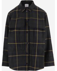 Patou - Checked Wool Shirt With Pockets - Lyst