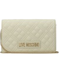 Love Moschino - Pochette Donna Poliuretano/Avorio - Lyst