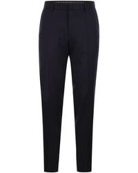 BOSS - Slim-fit Broek Van Scheerwol Serge - Lyst