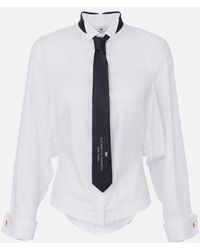 Elisabetta Franchi - Shirt Met Stropdas - Lyst