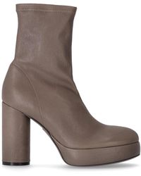 Vic Matié - Pulp Mud Sock Heeled Ankle Boot - Lyst