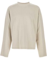 Entire studios - Sand Cotton T Shirt - Lyst