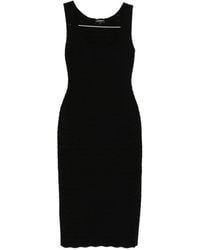 Emporio Armani - Sleeveless Midi Dress - Lyst