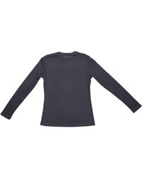 LA ROSE - Long Sleeve Ribbed T Shirt - Lyst
