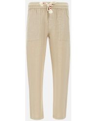Mc2 Saint Barth - Calais Leinenhose - Lyst