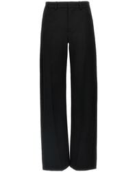 Alexander Wang - Arched Leg Wool Pants With Tailored Silhouette - Lyst