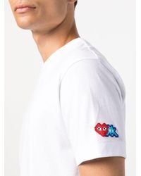 COMME DES GARÇONS PLAY - T-Shirt En Coton À Patch Logo - Lyst