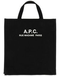 A.P.C. - Canvas Tote Bag - Lyst