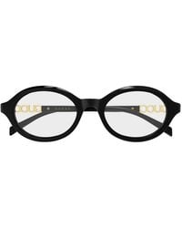 Gucci - Brillen Gg2153 O 001 Schwarz/Transparent Damen - Lyst
