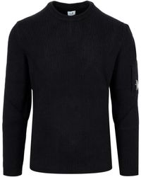 C.P. Company - C.P. Firmenpullover schwarz - Lyst