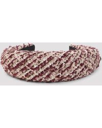 Maison Michel - Burgundy Miwa Headband - Lyst