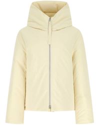 Jil Sander - Cream Polyester Oversize Down Jacket - Lyst