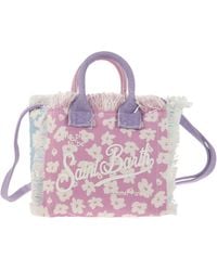 Mc2 Saint Barth - Mini Vanity Bag in Floral Cotton Canvas - Lyst