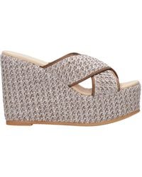 Espadrilles - Sandalen Bruin - Lyst