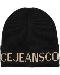 Versace Jeans Couture - Wool And Acrylic Beanie - Lyst