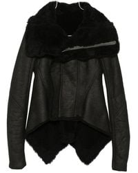 Rick Owens - Asymmetrische Naska Jacke Mit Shearling - Lyst