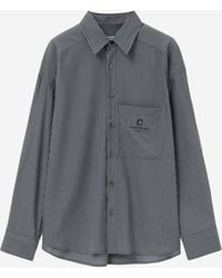 WOOYOUNGMI - Cotton Blend Shirt With Striped Pattern - Lyst