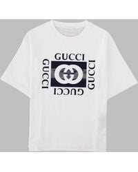 Gucci - T-Shirt Maniche Corte Con Stampa - Lyst