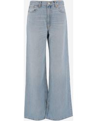 RE/DONE - Cotton Lyocell Wide-Leg Jeans - Lyst