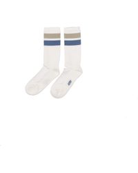 Autry - Socks Main Unisex R8 S1 Rayas Crema/Cielo - Lyst
