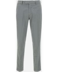 Devore - Devore 'pantalones delgados de seda de algodón gris - Lyst