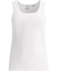 Pinko - Tank Top With Love Birds Embroidery - Lyst
