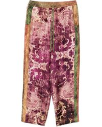 Pierre Louis Mascia - Pantalones de seda estampados - Lyst