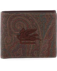 Etro - Paisley BIFold Wallet mit Pegaso -Logo - Lyst